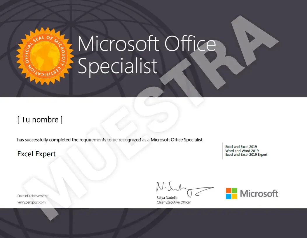 Certificado Microsoft